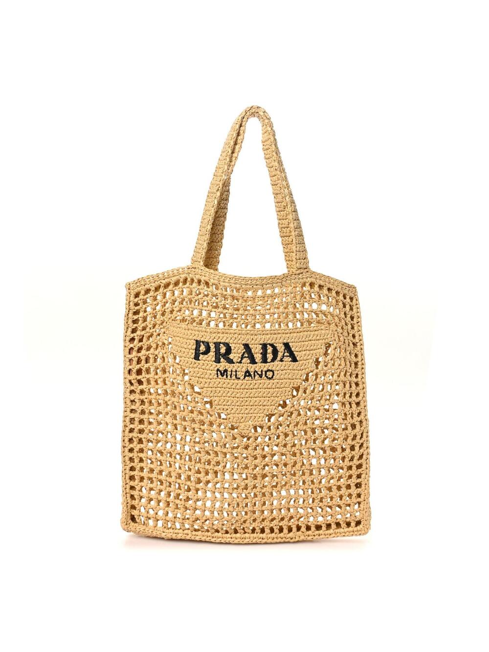 Prada Yarn Raffia Effect Crochet Logo #362124P12B